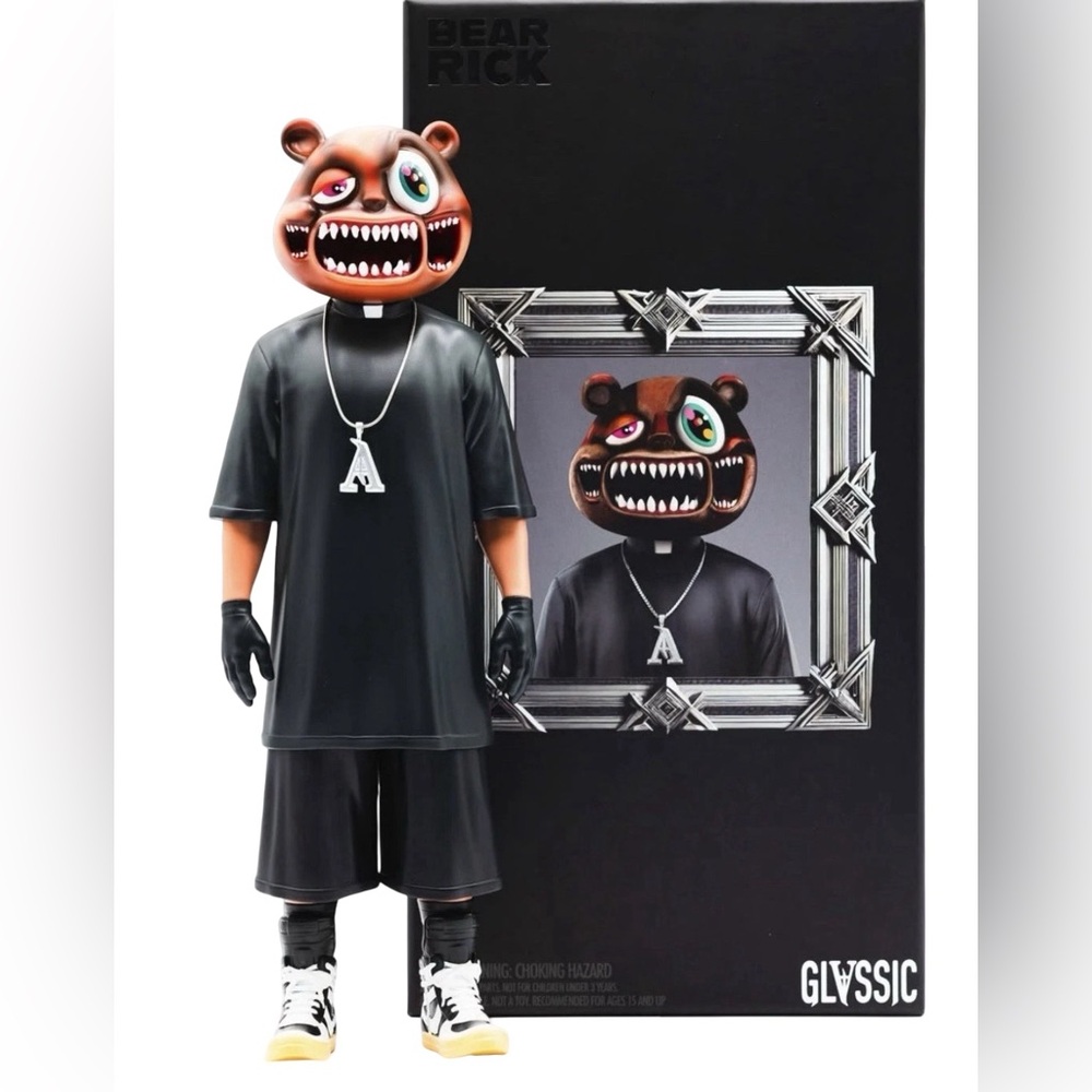 GLVSSIC Bear Rick Owens Vinyl 12” Tall Figure
